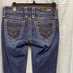 Rock Revival Janet size‎ 28 Blue Boot Cut Jeans stretch cowgirl comfy
